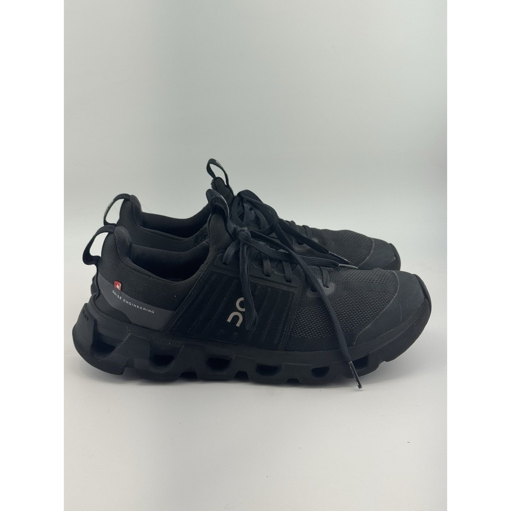 On Running Sneakers Youth 5 Cloud Athletic Walking Shoes Mesh Black Size y6